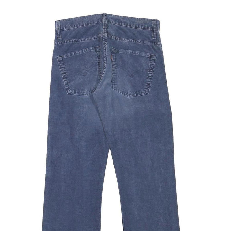 LEVI'S Mens Cotton Blend Blue Regular Straight Casual Trousers W28 L29