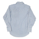 WRANGLER Mens Blue & White Stripe Western Shirt M Classic Button Design
