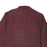 ST JOHNS BAY Mens Red & Grey Checked Shirt XL Button Front Casual Cotton Blend