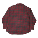 ST JOHNS BAY Mens Red & Grey Checked Shirt XL Button Front Casual Cotton Blend