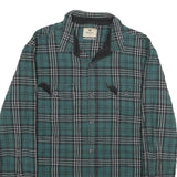 WIND RIVER Mens Green & Black Check Shirt L Cotton Long Sleeve Casual