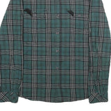 WIND RIVER Mens Green & Black Check Shirt L Cotton Long Sleeve Casual
