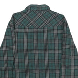 WIND RIVER Mens Green & Black Check Shirt L Cotton Long Sleeve Casual