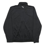 PUMA Mens Black Zip Jacket M Polyester Sport Casual Lightweight Track Top