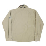 JACK WOLFSKIN Womens Beige & Brown Outdoor Jacket L Polyester Blend Zip Casual