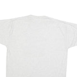 JERZEES Mens White XL Graphic T-Shirt Short Sleeve Crew Neck Cotton Blend