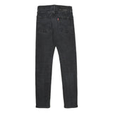 LEVI'S 510 BIG E Mens Jeans Black Slim Skinny Denim Dark W27 L30 Zip