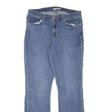 LEVI'S Womens Regular Blue Denim Straight Jeans W33 L33 Zip Cotton Blend