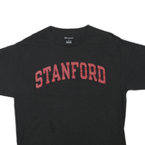CHAMPION Womens Black Stanford Graphic T-Shirt L Short Sleeve Crew Neck Casual