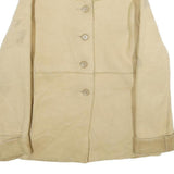 PENMAN'S Womens Beige Button Jacket S Polyester Shearling Collar Cuffs Casual