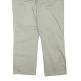 WRANGLER Mens Regular Beige Cotton Blend Zip Trousers W35 L27 Classic Straight