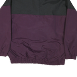 COLUMBIA Womens Purple & Black Outdoor Jacket L Synthetic Woven Zip Plain