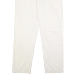 POLO RALPH LAUREN Mens Cotton White Regular Fit Straight Leg Trousers W33 L32