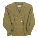 BOGNER Womens Green Button Jacket M Wool Blend Classic Long Sleeve Stylish