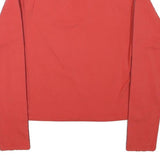 UMBRO Womens Red Long Sleeve Crew Neck Graphic T-Shirt M Sports Casual