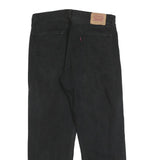 LEVI'S 590 02 Mens Jeans Black Relaxed Straight Denim W38 L30 Classic Button Fly