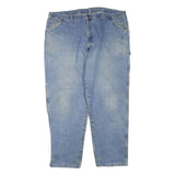 DICKIES Mens Light Blue Regular Fit Straight Leg Denim W44 L30 Workwear Jeans