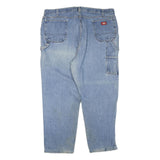 DICKIES Mens Light Blue Regular Fit Straight Leg Denim W44 L30 Workwear Jeans