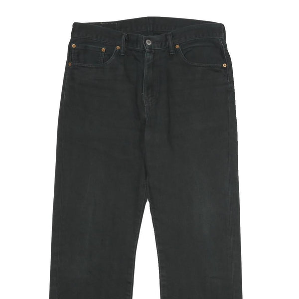 LEVI'S 751 Mens Black Regular Straight Denim Medium Wash Jeans W33 L30 Classic