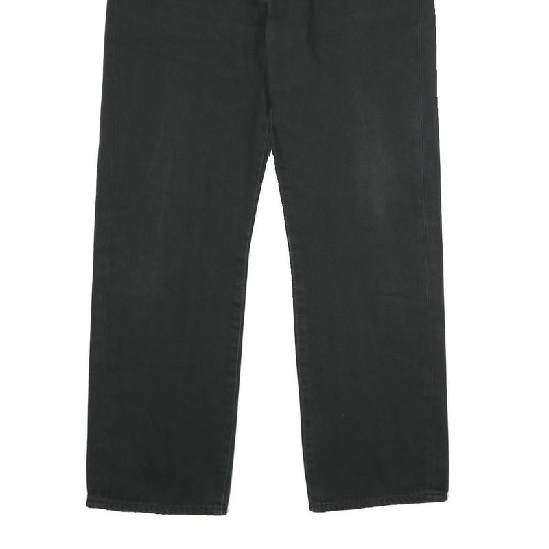LEVI'S 751 Mens Black Regular Straight Denim Medium Wash Jeans W33 L30 Classic