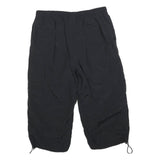 NIKE Womens Black Sports Cargo Shorts L W30 Lightweight Casual Polyester Blend