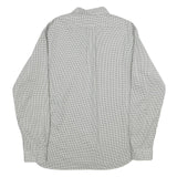 RALPH LAUREN Mens Grey & White Check Shirt L Cotton Casual Classic