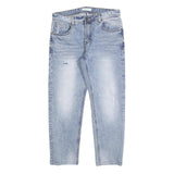 SONNY BONO Womens Jeans Blue Regular Straight Denim Light W30 L26 Casual Wear