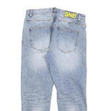 SONNY BONO Womens Jeans Blue Regular Straight Denim Light W30 L26 Casual Wear