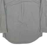 CHAPS RALPH LAUREN Mens Grey Linen Blend Shirt M Button Pocket Casual