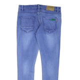 TALB JEANS Mens Blue Denim Regular Skinny Zip W36 L30 Lightweight Casual