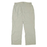 MERU Womens Polyester Blend Beige Relaxed Straight Trousers W34 L30 Outdoor