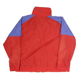 COLUMBIA Mens Red & Purple Outdoor Jacket XL Polyester Zip Plain Sport