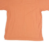 NAUTICA Mens Orange Short Sleeve Plain M Polo Shirt Cotton Summer Casual