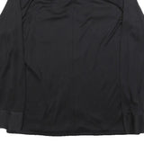 BARBADOS Mens Black Shirt L Polyester Blend Long Sleeve Button Closure