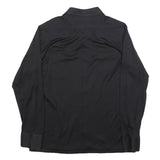 BARBADOS Mens Black Shirt L Polyester Blend Long Sleeve Button Closure