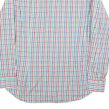 TOMMY HILFIGER Mens Blue & Green Check Shirt M Classic Fit Cotton Casual