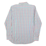 TOMMY HILFIGER Mens Blue & Green Check Shirt M Classic Fit Cotton Casual
