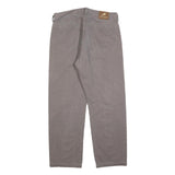 LEE COOPER Mens Cotton Blend Grey Relaxed Straight Trousers W34 L27 Zip Closure