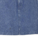 GUESS Womens Blue Denim Mini Cotton Blend Plain Skirt Size S Retro Style