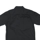 WRANGLER Mens Black & Cream Cotton Blend Short Sleeve Shirt M Casual Button