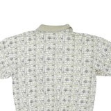 SAFE HARBOR Mens Beige & Cream Short Sleeve Printed Polo Shirt 2XL Casual