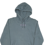 PUMA Mens Blue Pullover Hoodie S Cotton Blend Casual Sporty Lightweight