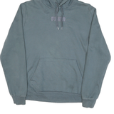 PUMA Mens Blue Pullover Hoodie S Cotton Blend Casual Sporty Lightweight