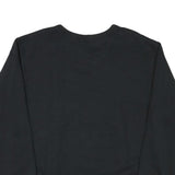 CHAMPION Mens Black Cotton Blend Crew Neck M Sweatshirt Classic Logo Pullover