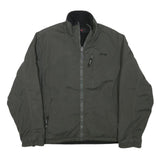 SCHOTT Mens Green Bomber Jacket L Polyester Blend Plain Zip Closure Casual