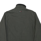 SCHOTT Mens Green Bomber Jacket L Polyester Blend Plain Zip Closure Casual