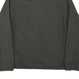 SCHOTT Mens Green Bomber Jacket L Polyester Blend Plain Zip Closure Casual