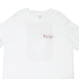 LEVI'S Mens White Graphic T-Shirt XL Short Sleeve Crew Neck Cotton Blend