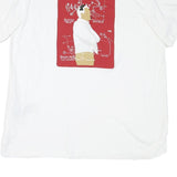 LEVI'S Mens White Graphic T-Shirt XL Short Sleeve Crew Neck Cotton Blend