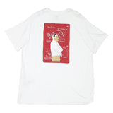 LEVI'S Mens White Graphic T-Shirt XL Short Sleeve Crew Neck Cotton Blend